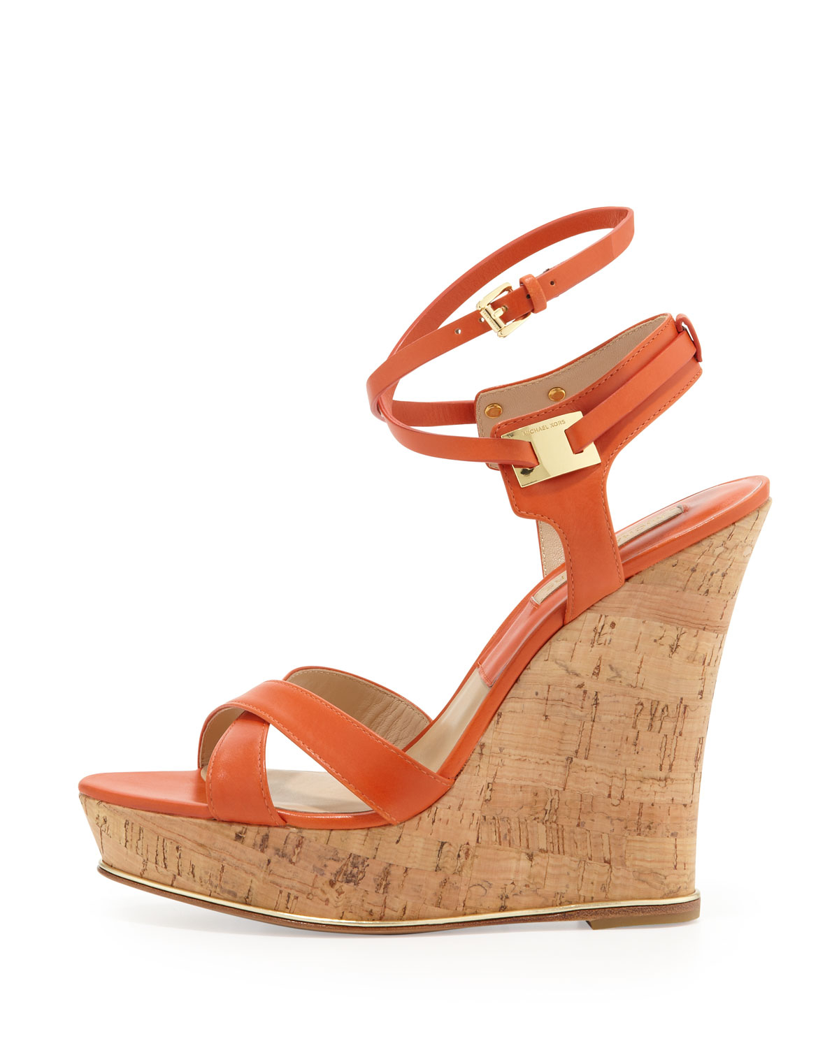 michael kors sandals womens orange