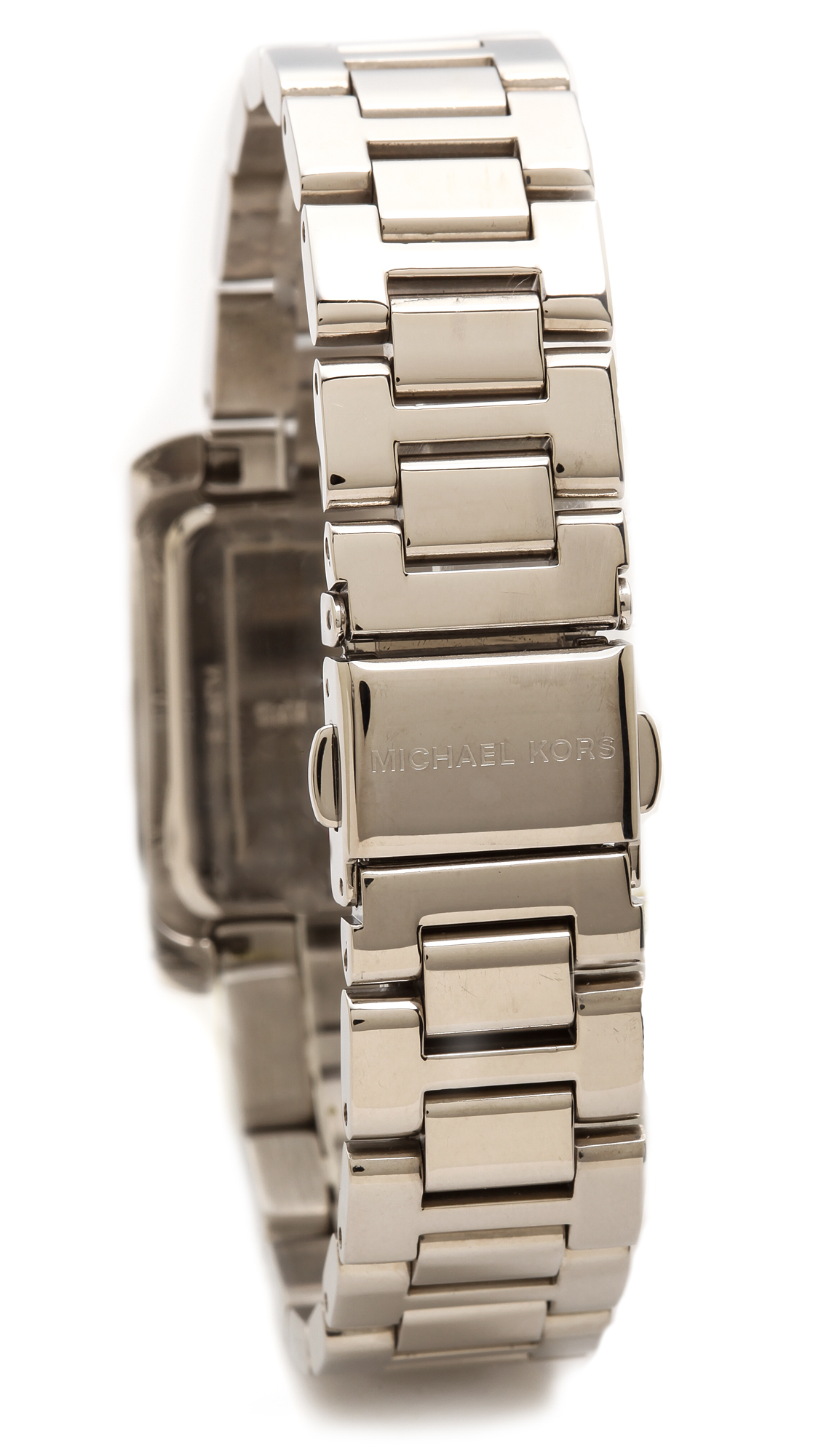 Michael kors silver square watch hotsell