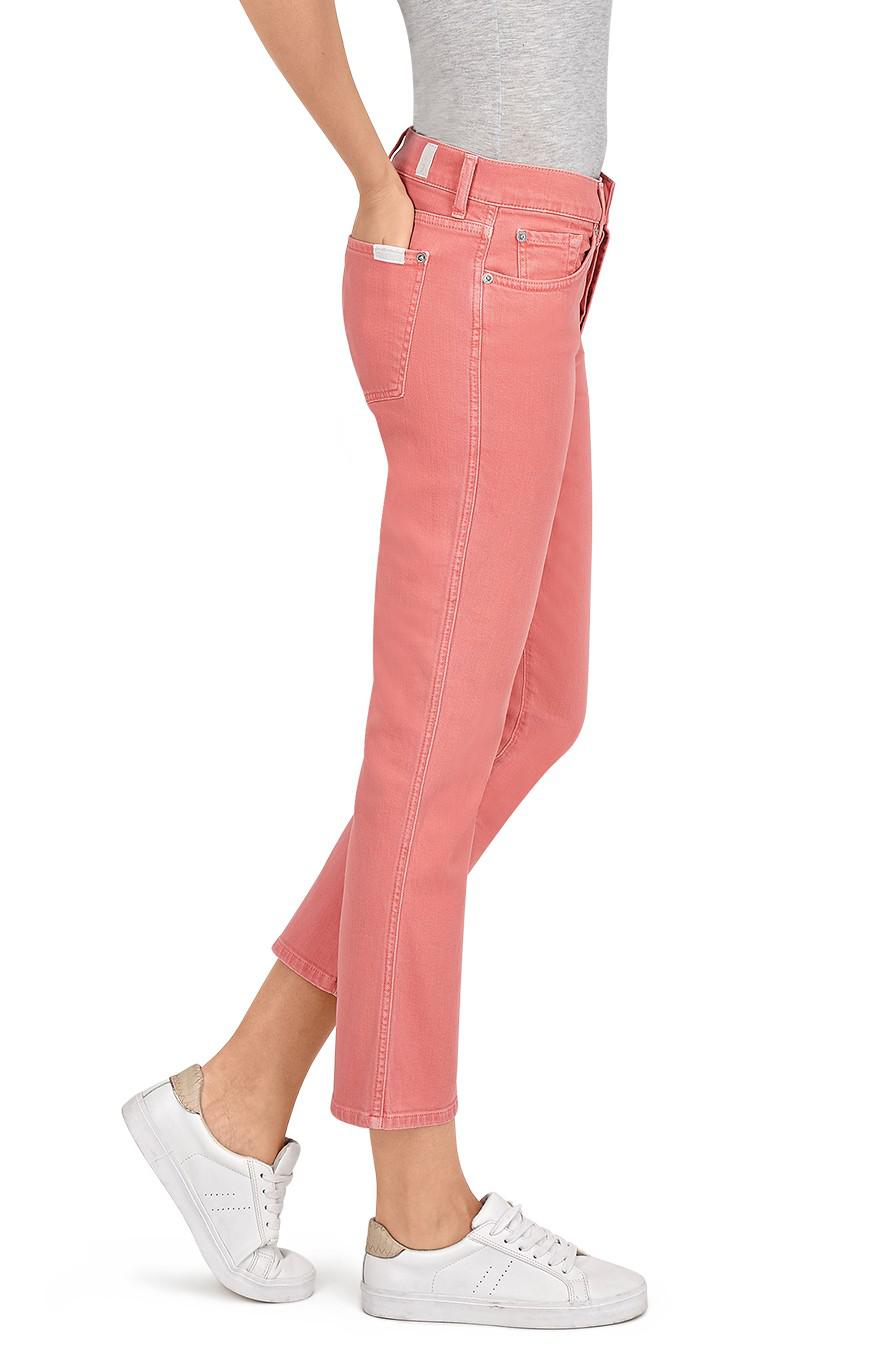 pude barmhjertighed Skulptur 7 For All Mankind Denim Edie Colored Comfort Stretch Coral Crush in Pink -  Lyst