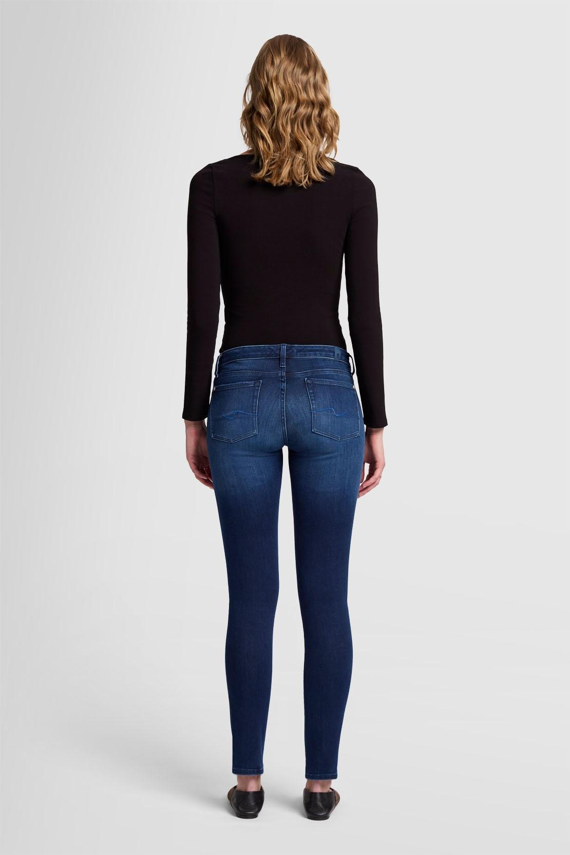 【7 For All Mankind】 Pyperクロップスリム Illusionジーンズ Tailorless Slim Illusion Dojo in Black | 7 For All Mankind