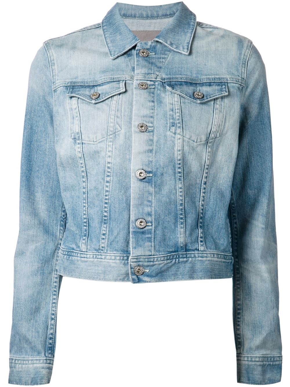 Ag adriano goldschmied Washed Jacket in Blue | Lyst