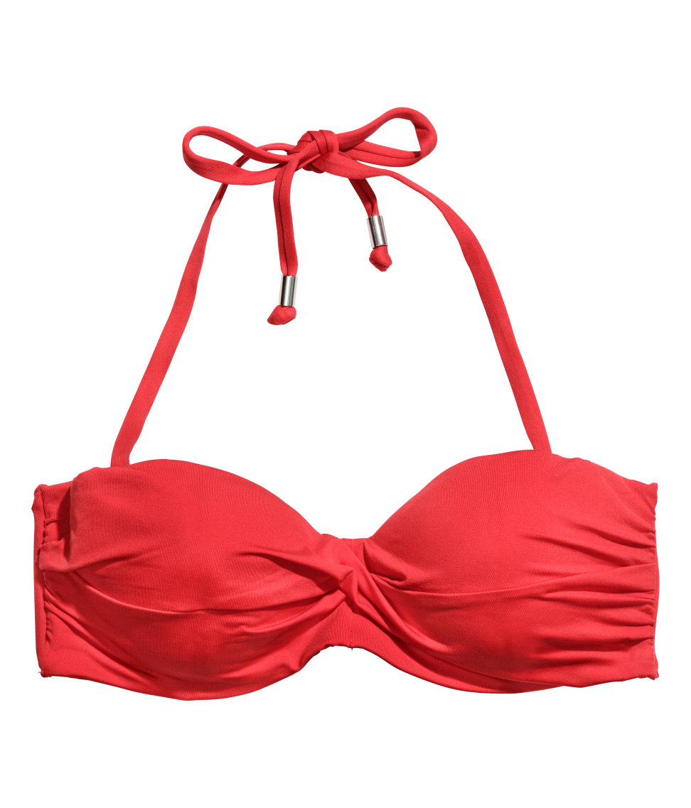 H&M Bikini Top in Red - Lyst