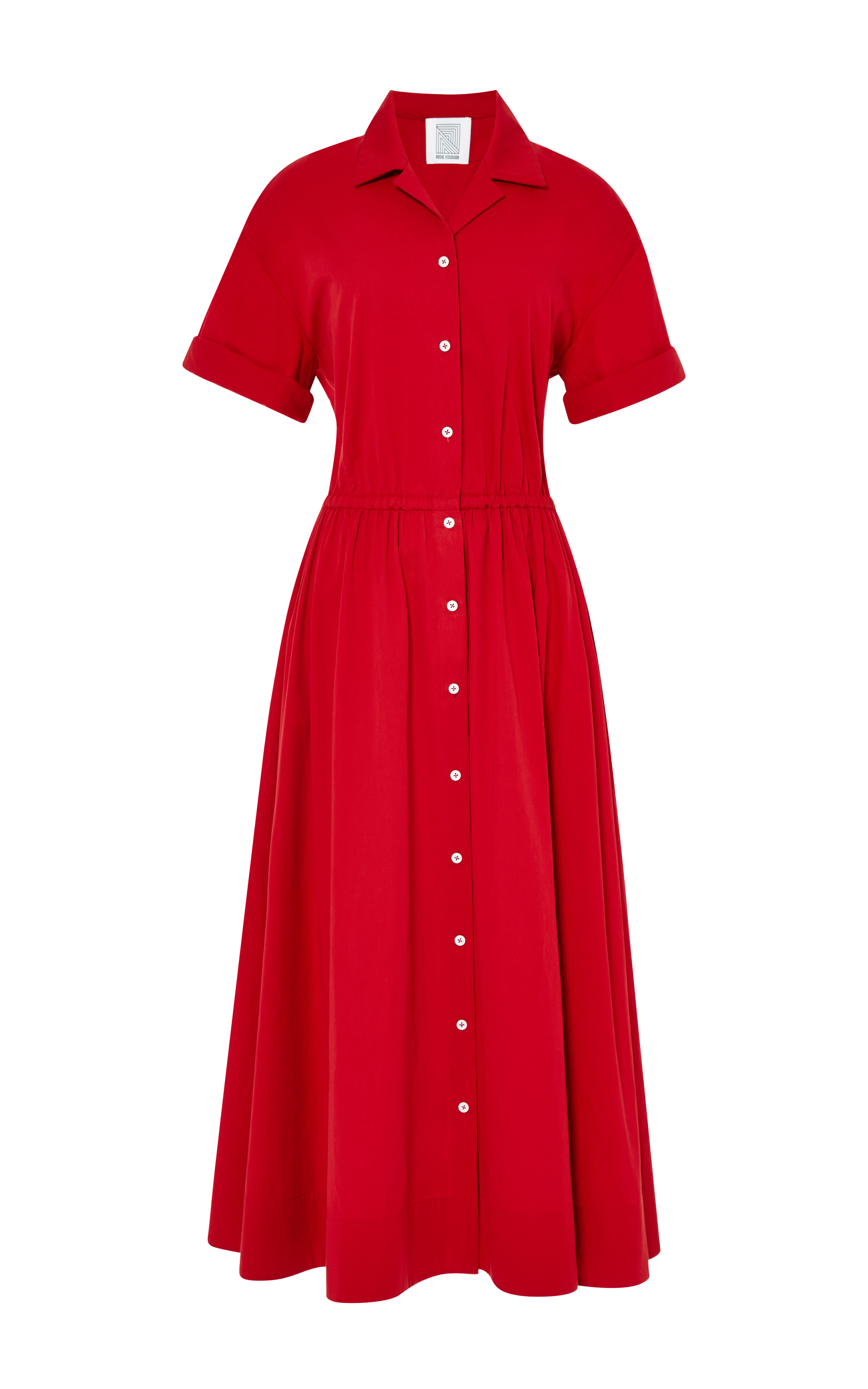 brakeburn posey twill shirt dress