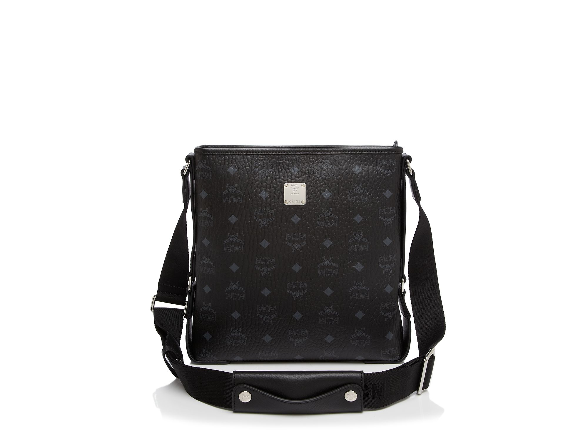 Lyst Mcm Small Color Visetos Messenger Shoulder Bag In Black Gallery