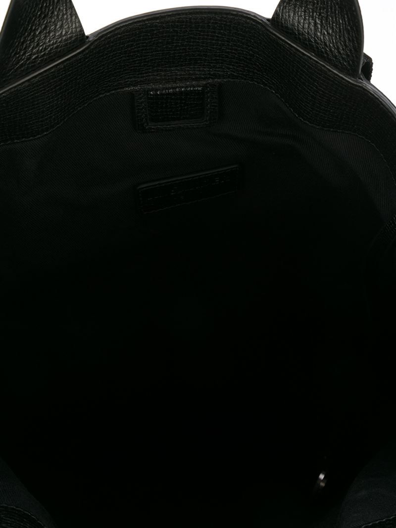 Jil Sander Leather Backpack in Black for Men | Lyst