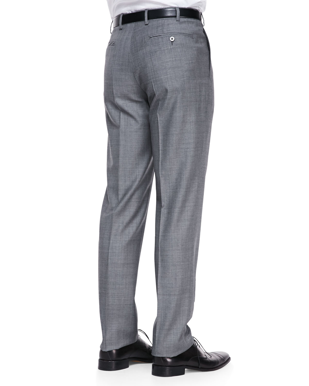Lyst - Zanella Sharkskin Dress Pants Gray in Gray for Men