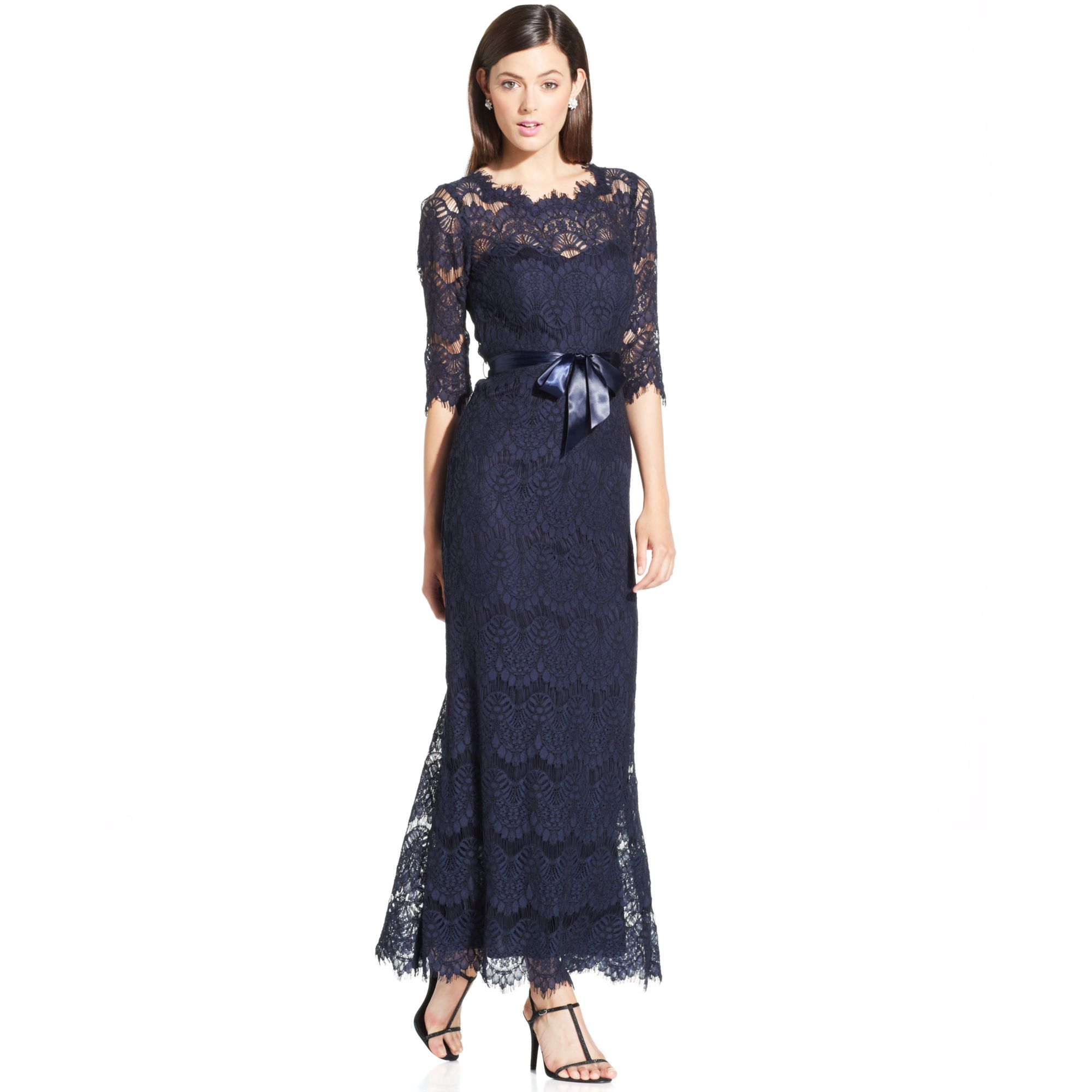 xscape lace gown