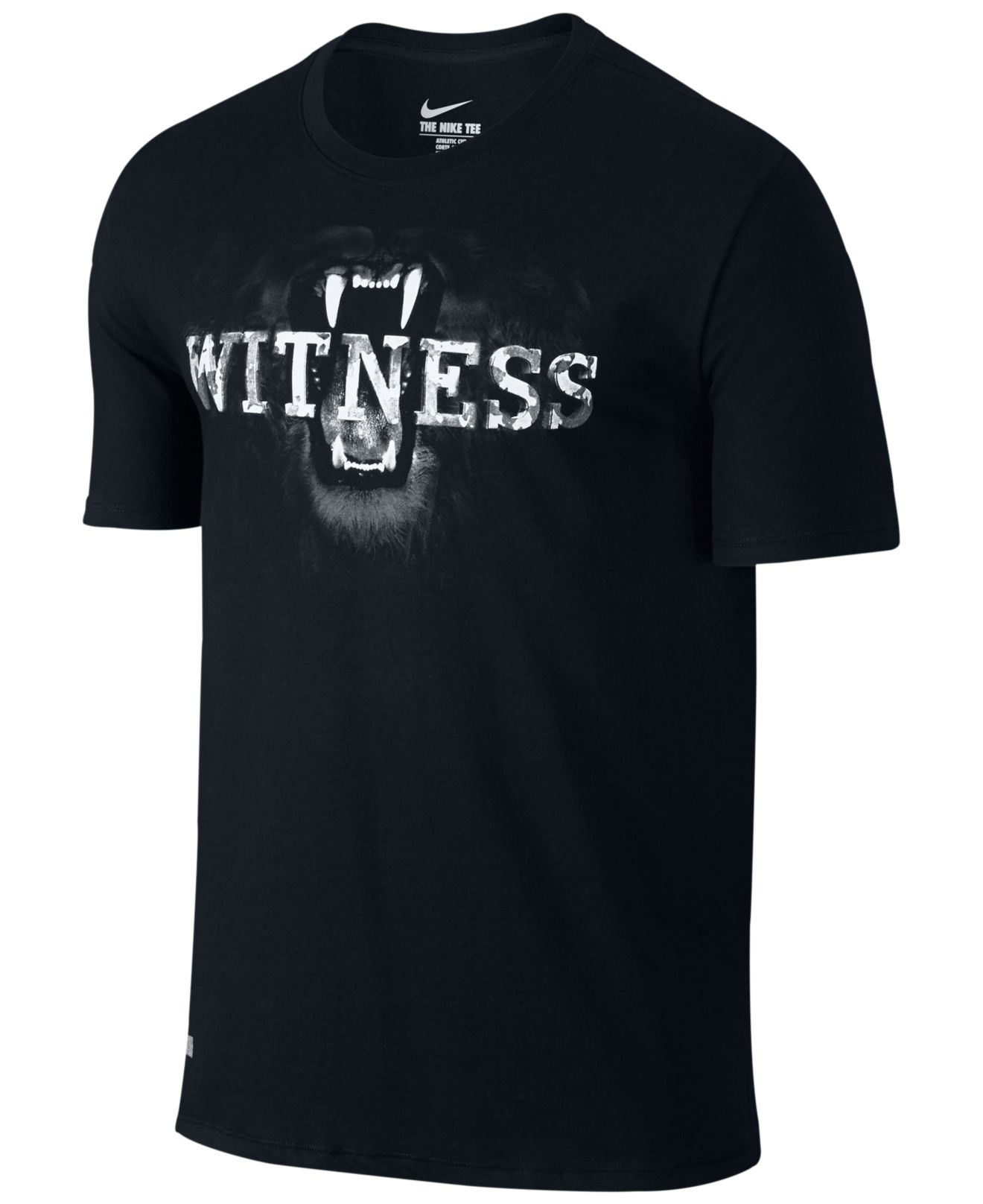 nike witness t shirt black