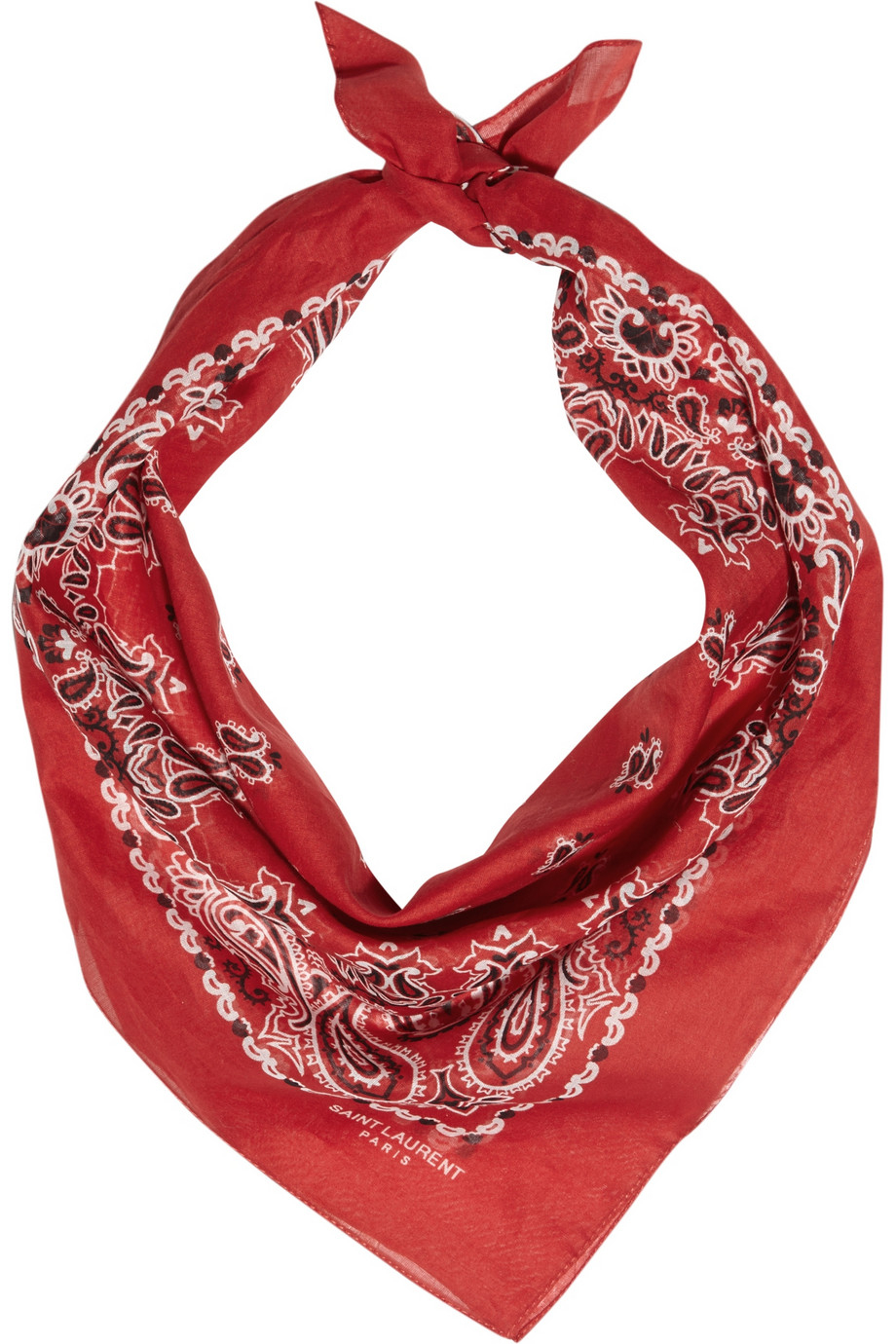 saint laurent paisley scarf