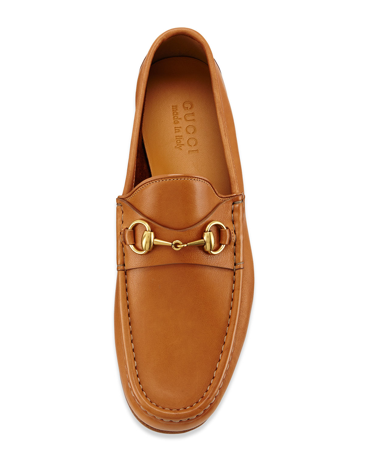 Gucci Horsebit Leather Loafers in Brown - Lyst