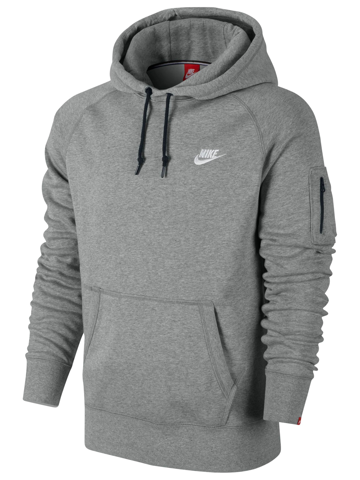 Nike Aw77 Fleece Hoodie in Grey for Men | Lyst UK
