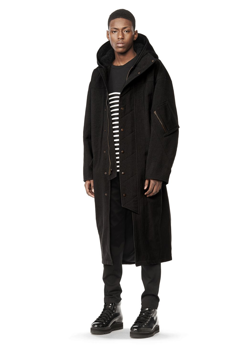 oversized hooded coat