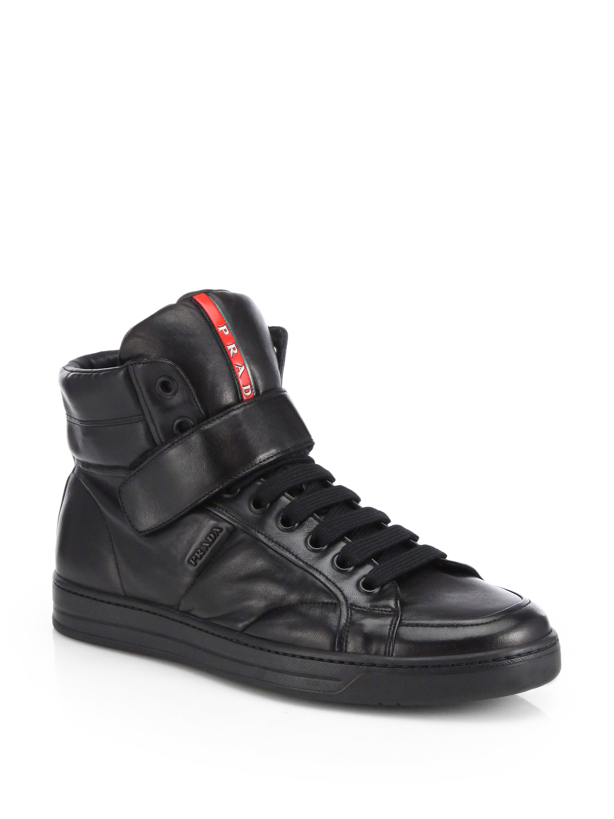 Prada Toggle Loafers in Black for Men | Lyst