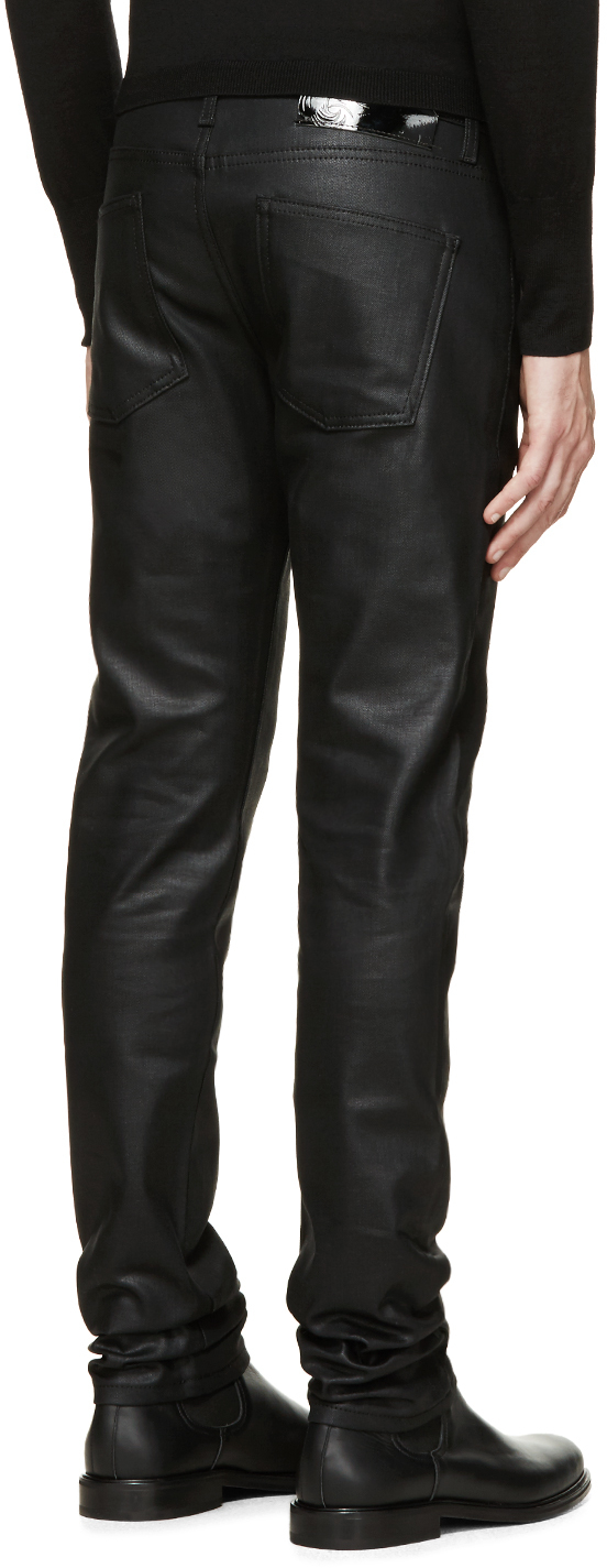 naked and famous waxed denim