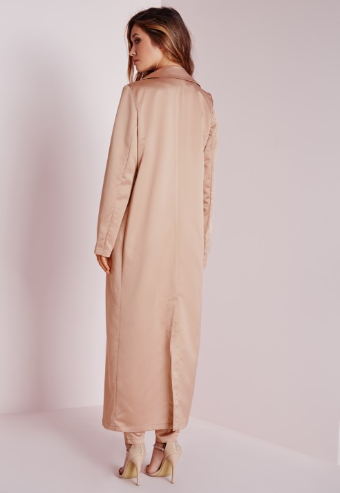 rose pink duster coat