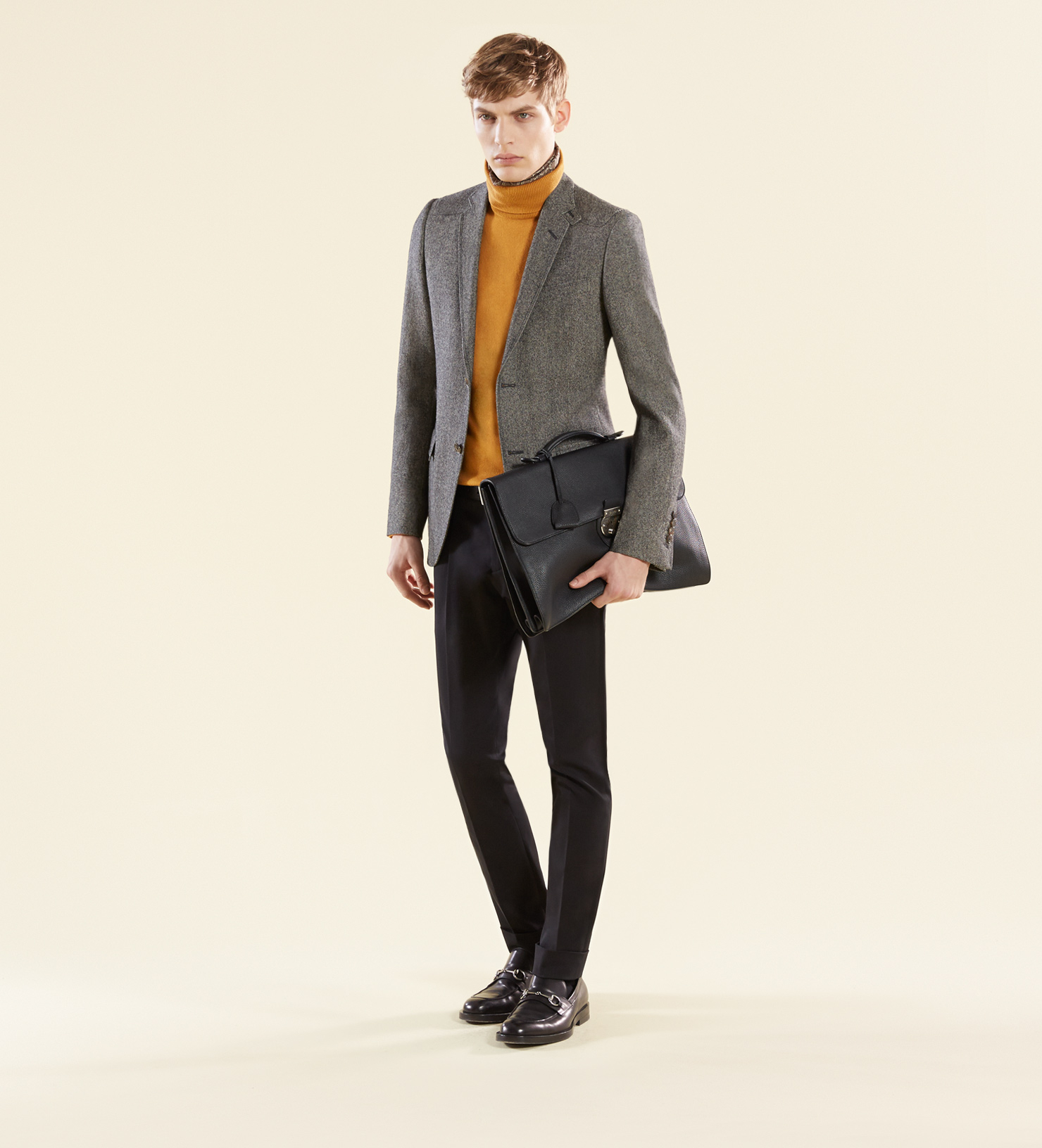 mustard yellow turtleneck mens