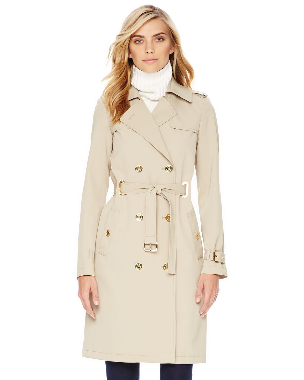 Michael Kors Tan Trench Coat Online Sale, UP TO 66% OFF