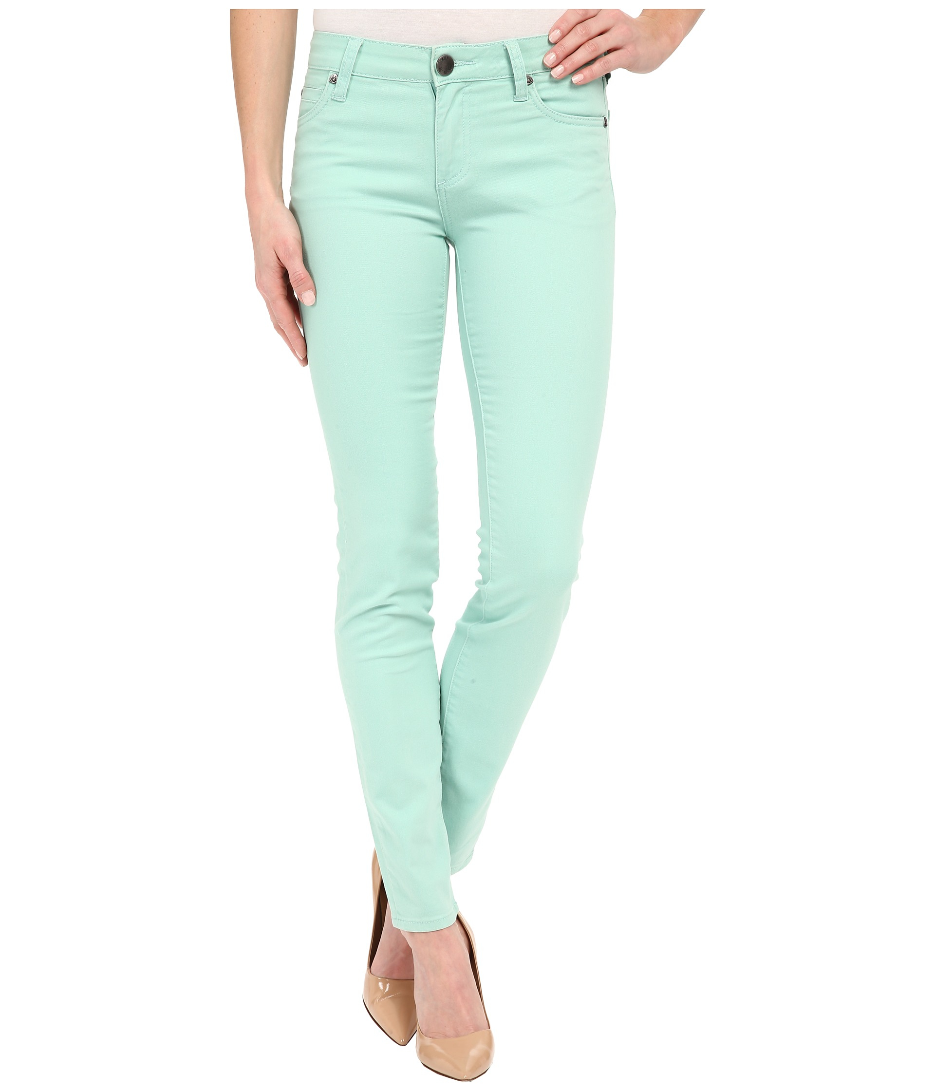 mint green jeans womens