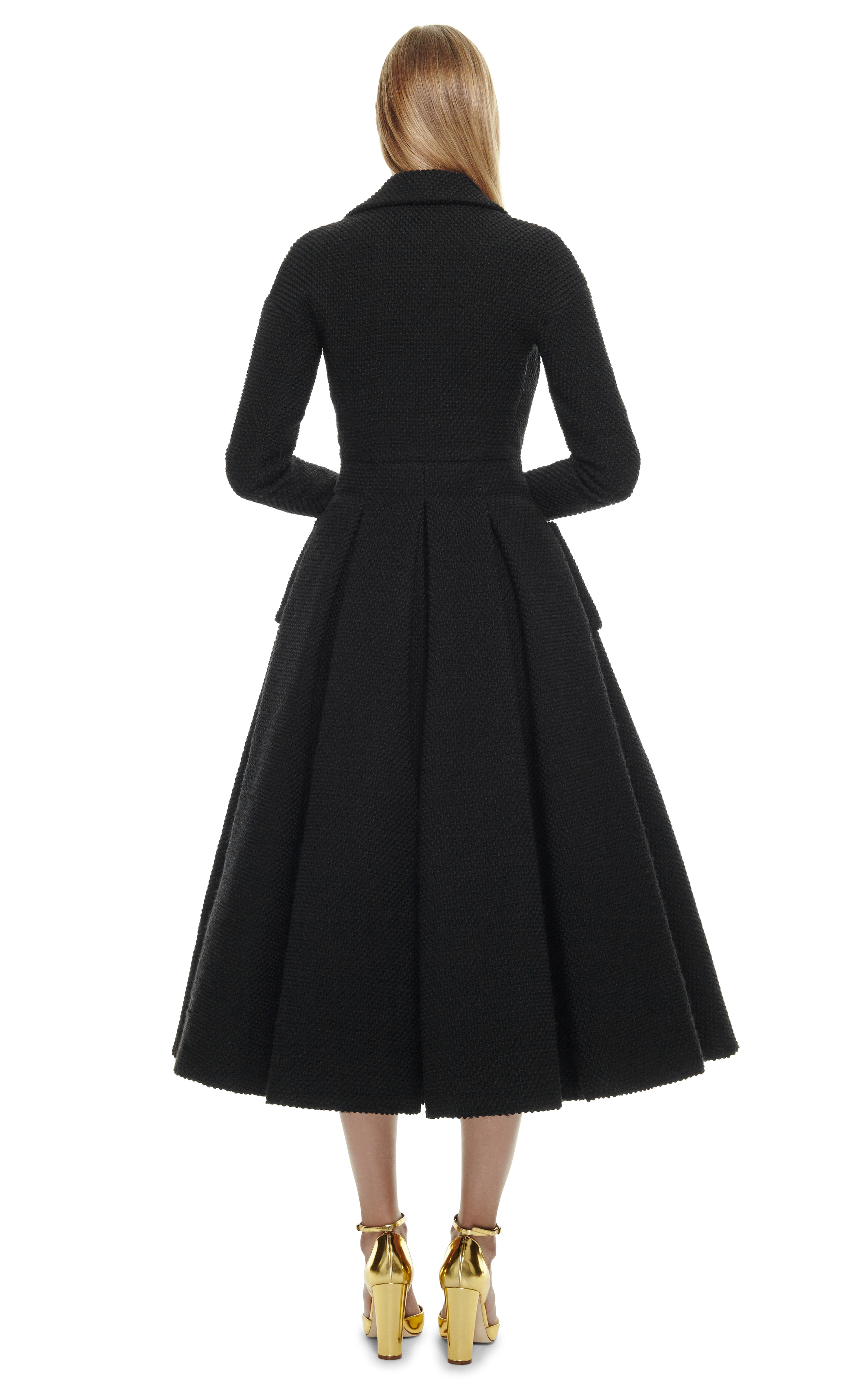 Emilia Wickstead C Coat Dress with Tuille Fusing in Black - Lyst