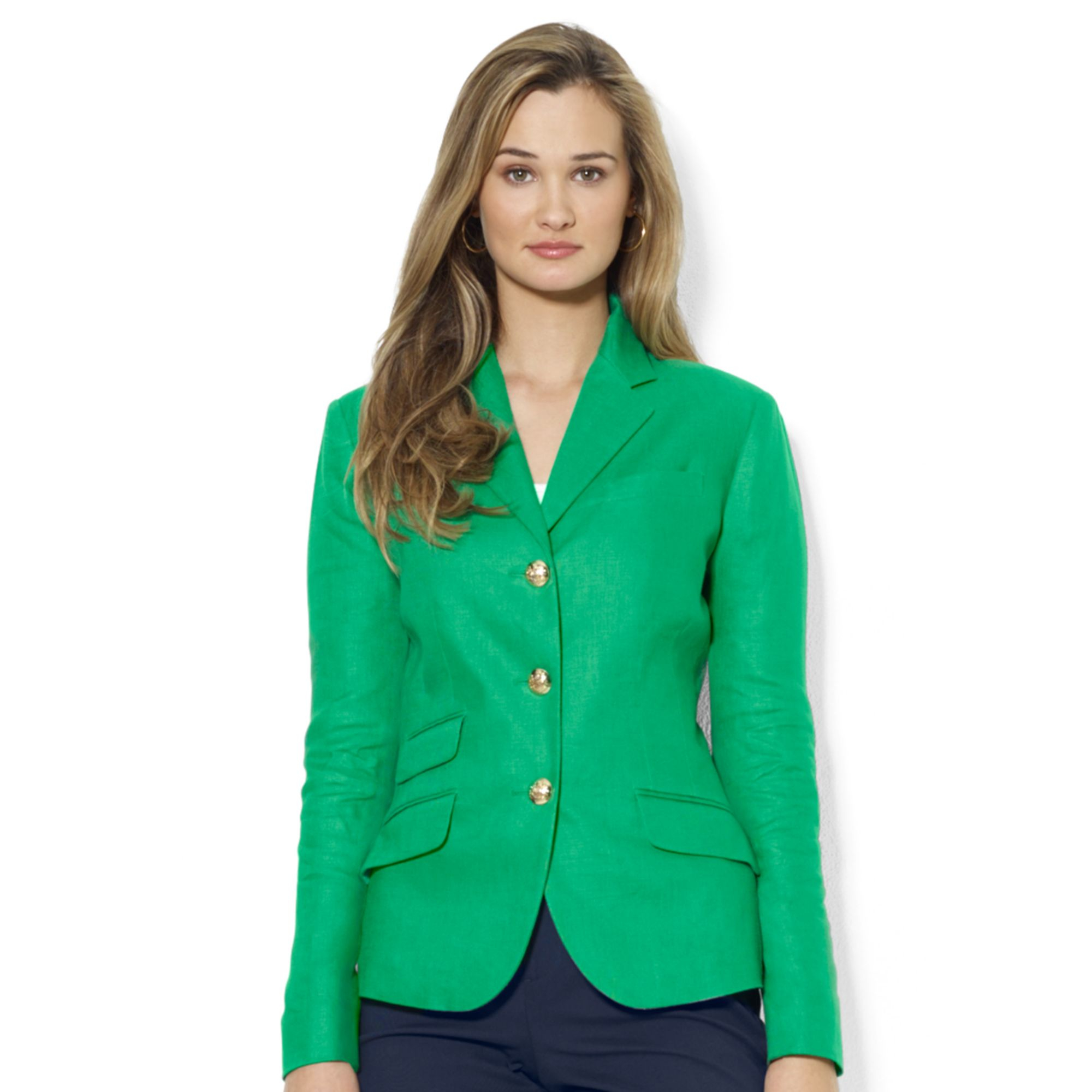 Actualizar 60+ imagen ralph lauren linen blazer womens - Abzlocal.mx
