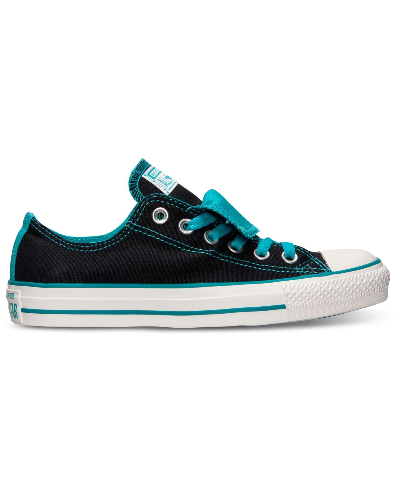 Converse Women'S Chuck Taylor All Star Double Tongue Casual Sneakers From  Finish Line in Black - Lyst