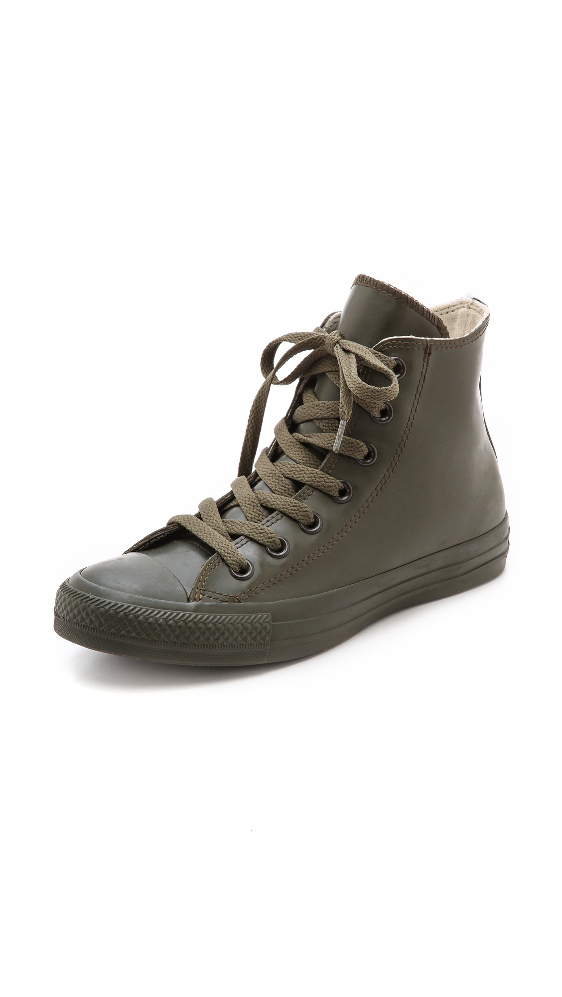 Converse Rubber Coated Chuck Taylor Sneakers - Pineneedle in Green | Lyst