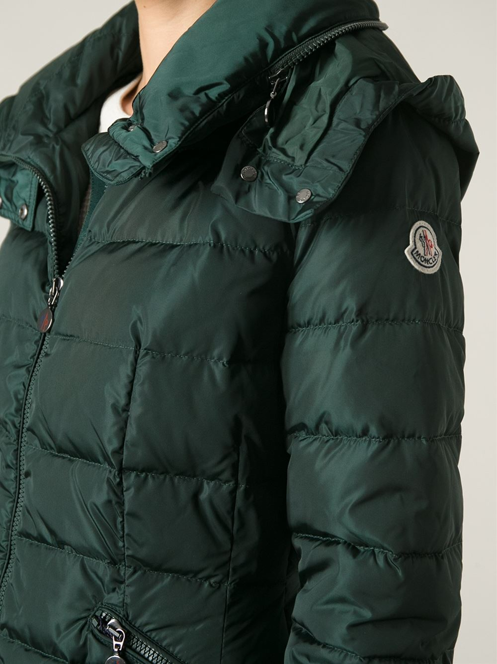 Moncler Charpal Padded Coat in Green - Lyst