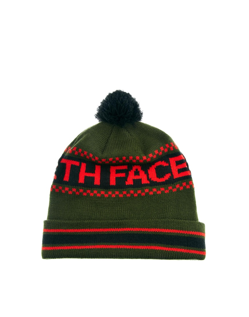 north face bobble hat womens