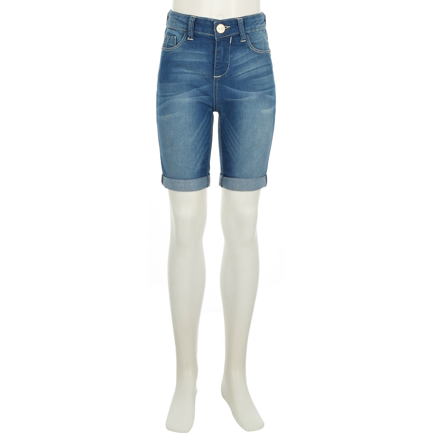 Find \u003e girls knee length denim shorts 