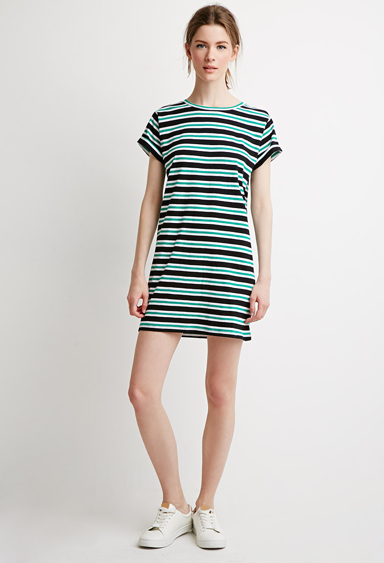 green tee shirt dress