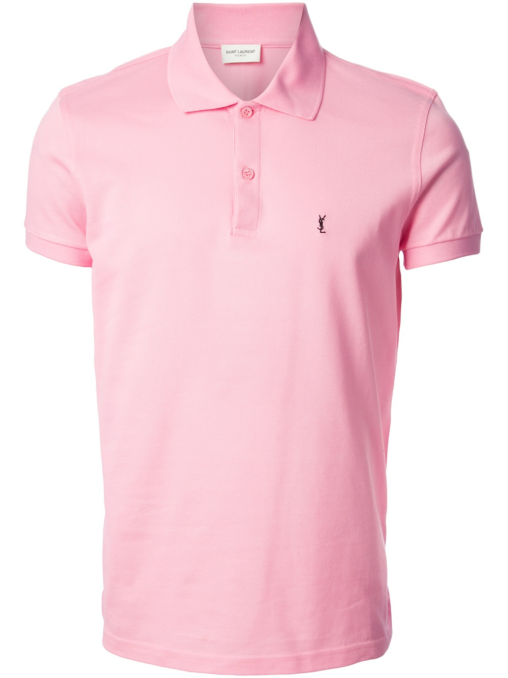 Saint Laurent Short Sleeve Polo Shirt in Pink for Men (pink & purple ...