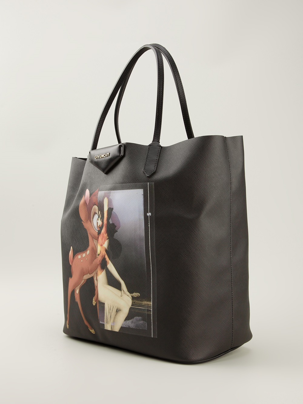 Givenchy Bambi Coated-Canvas Tote in Black - Lyst