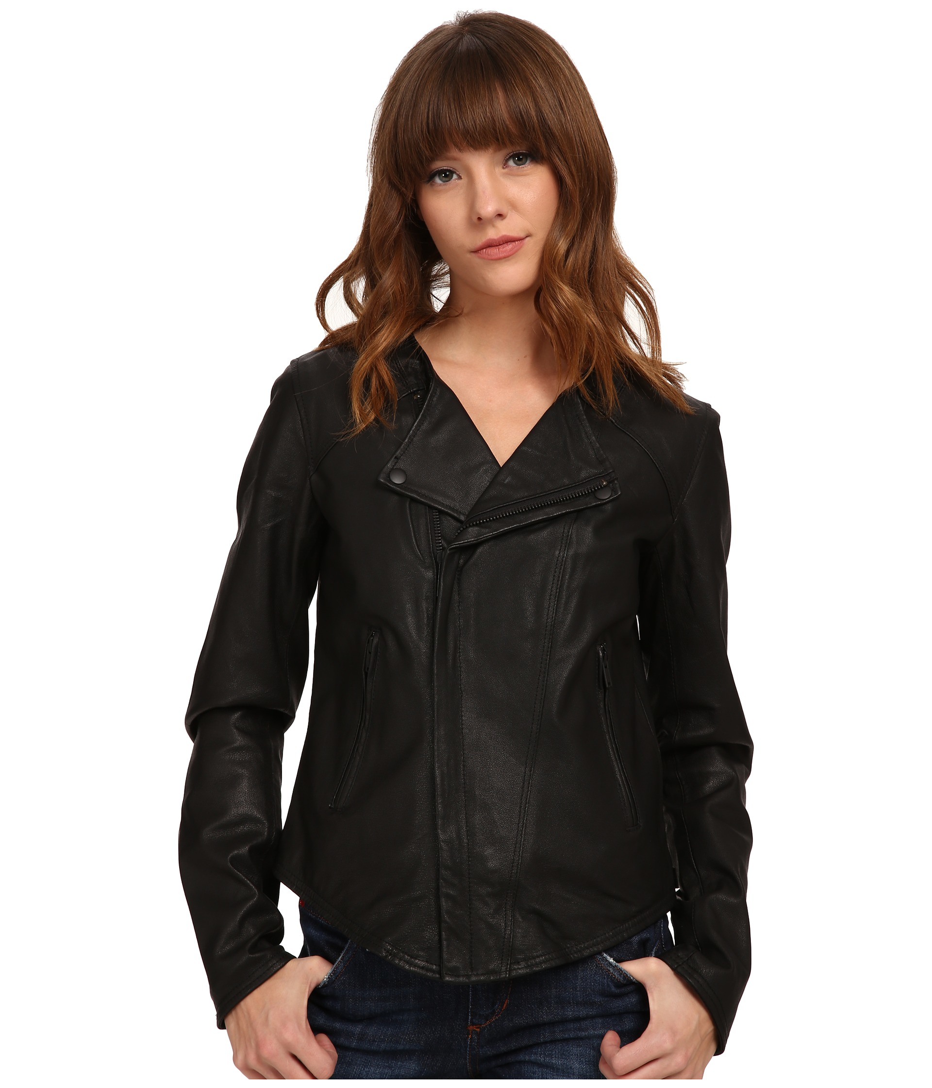 volcom leather jacket