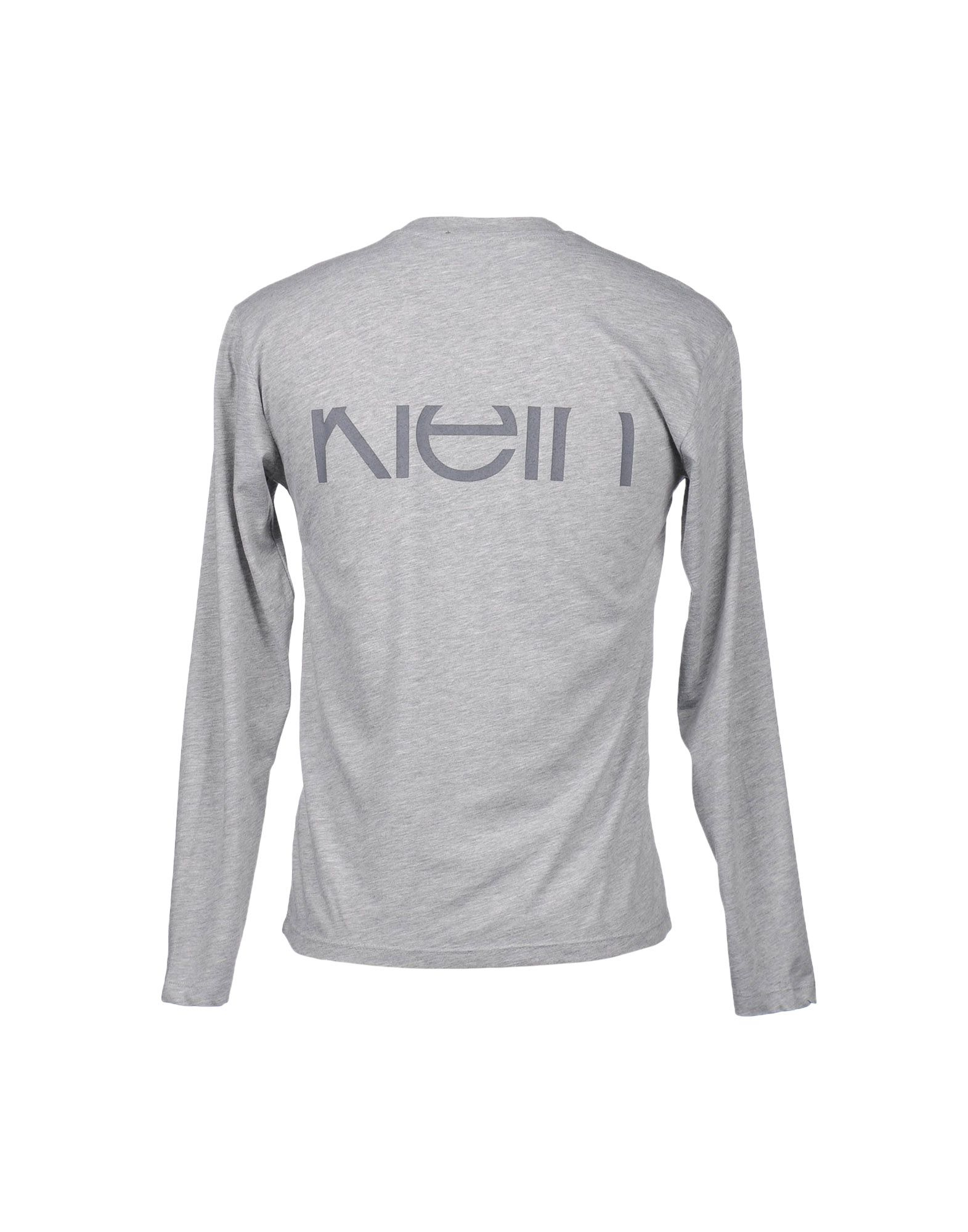 Calvin Klein Cotton Long Sleeve T-shirt in Light Grey (Gray) for Men - Lyst