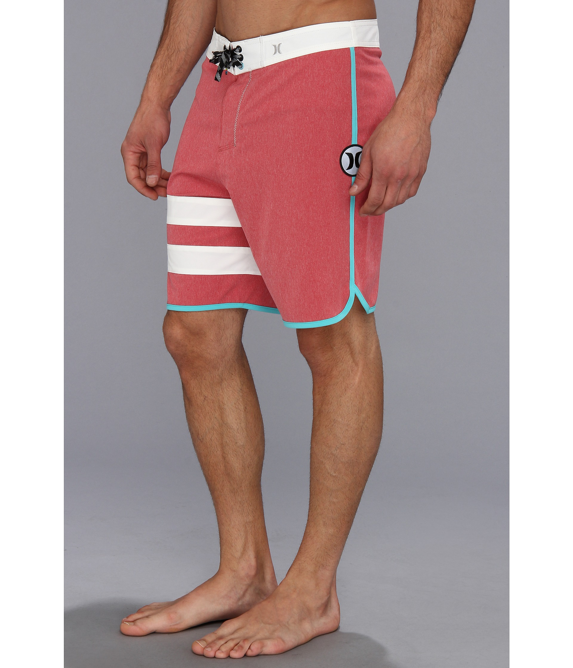 red hurley shorts