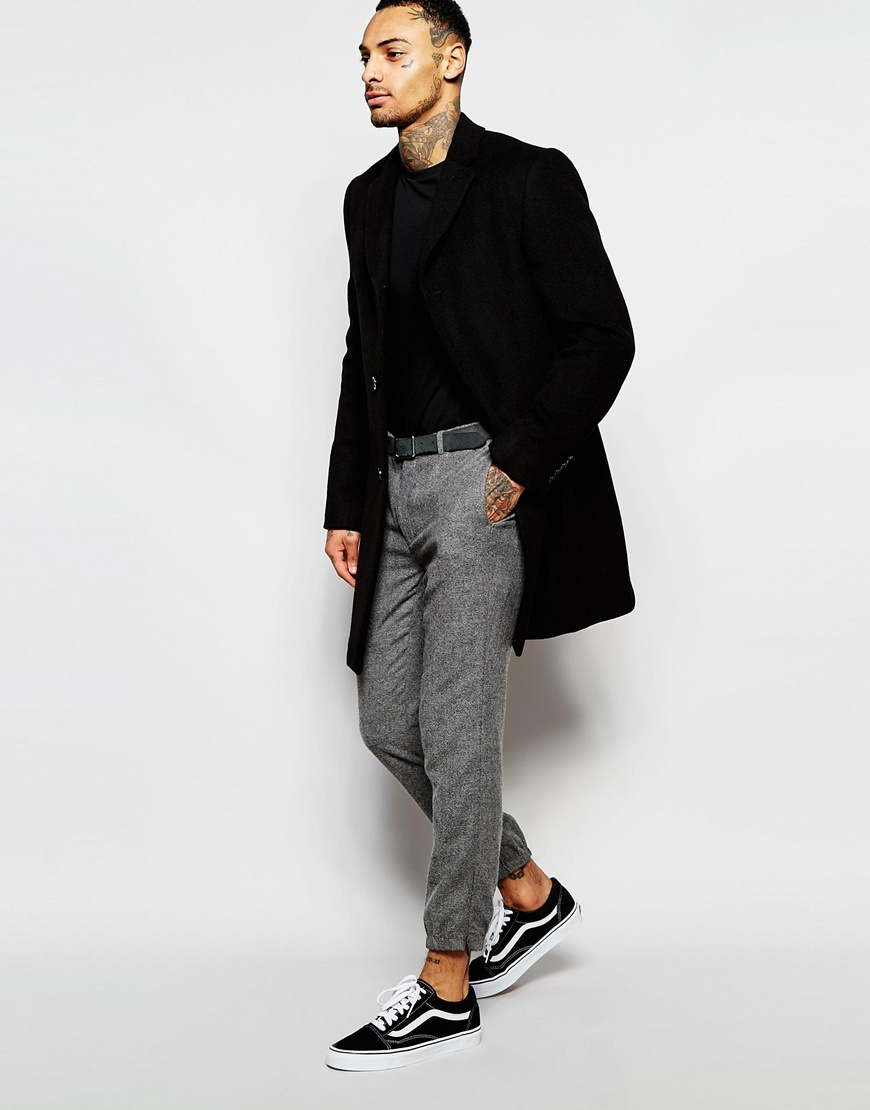 ASOS Slim Smart Joggers In Tweed in Grey (Gray) for Men - Lyst