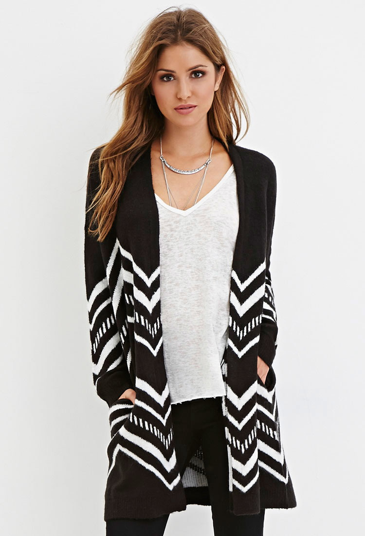 white longline cardigan womens