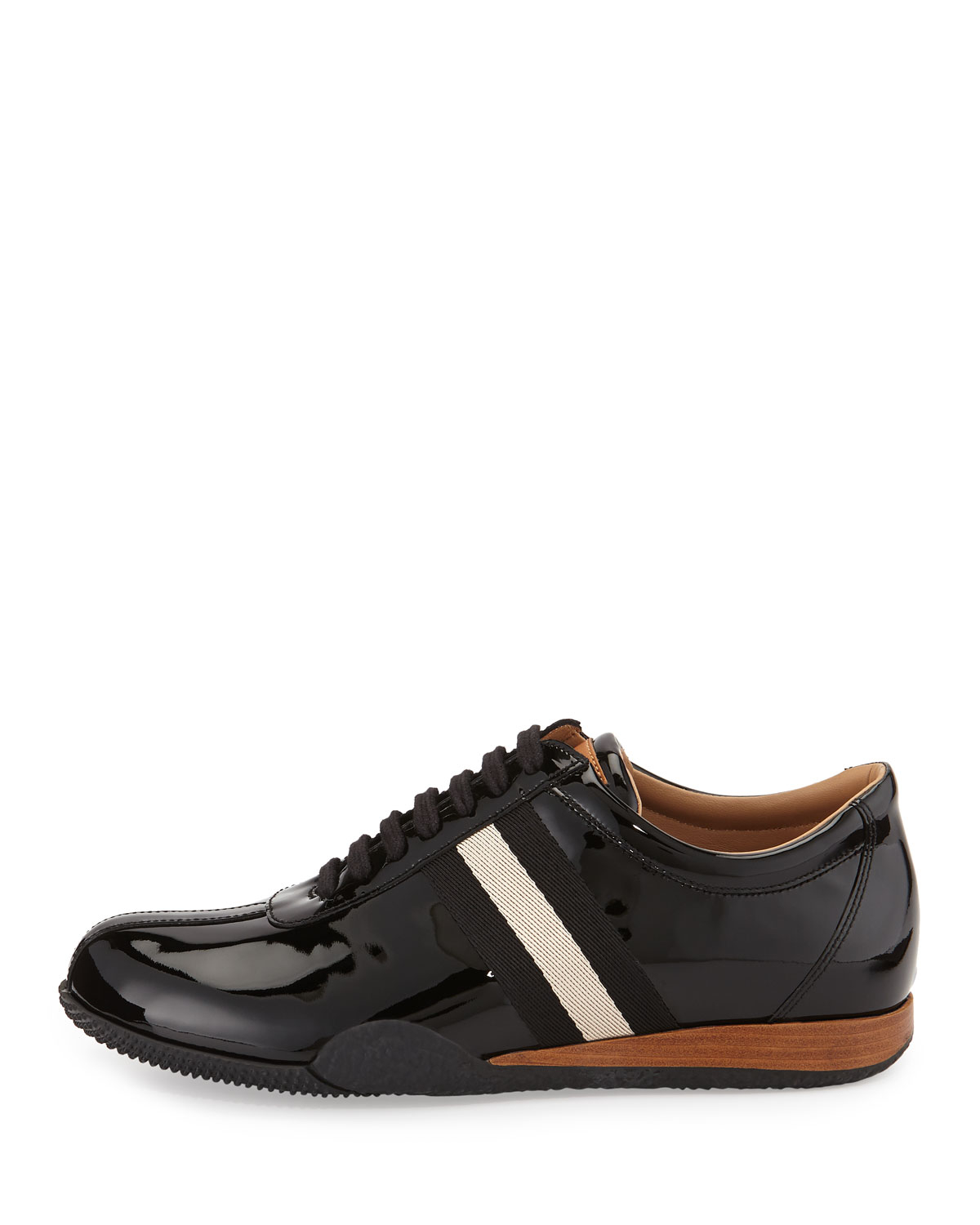 bally patent leather sneakers