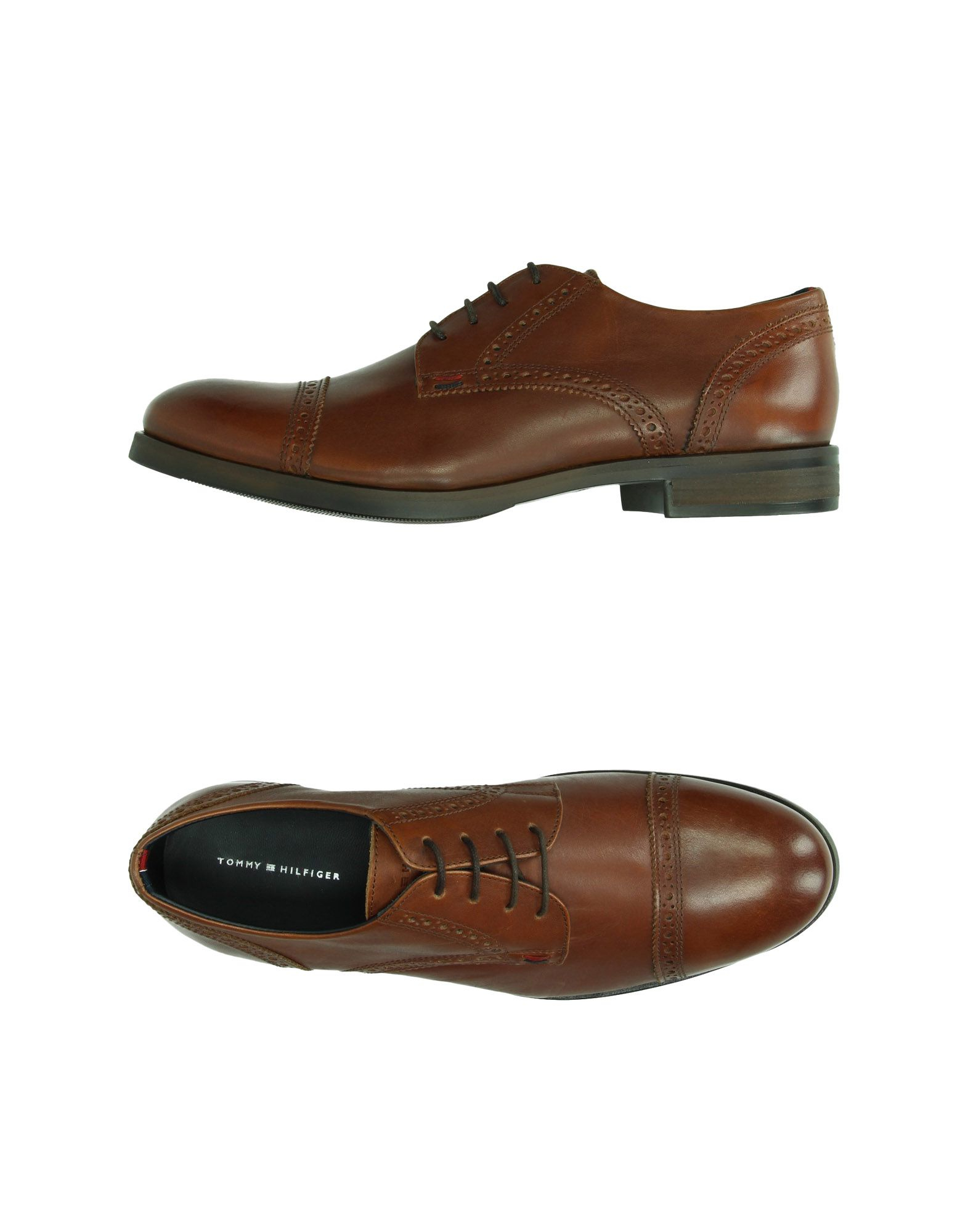 Synlig deltage æggelederne Tommy Hilfiger Lace-up Shoes in Brown for Men - Lyst
