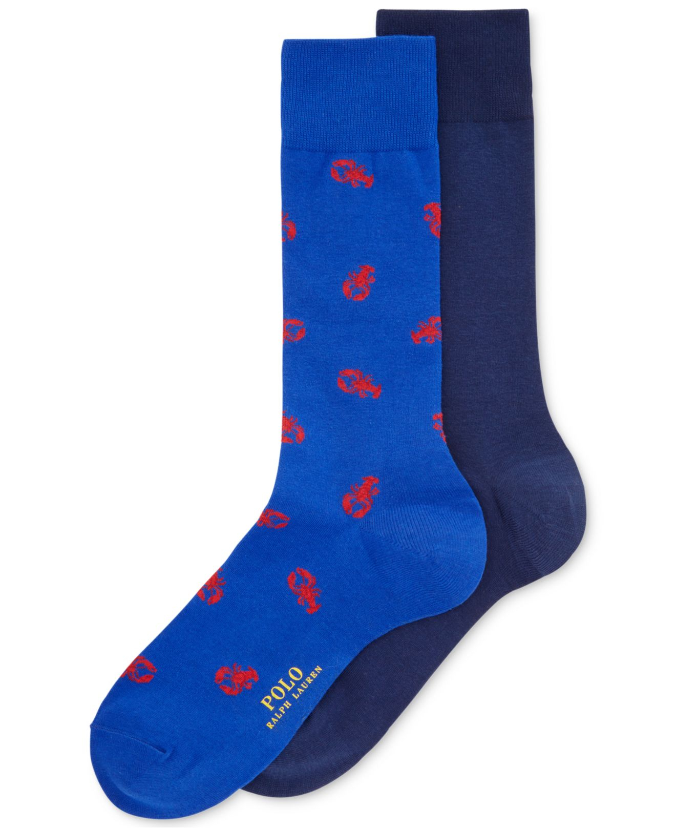 Lyst Polo Ralph Lauren Lobster Dress Socks 2Pack in Blue for Men