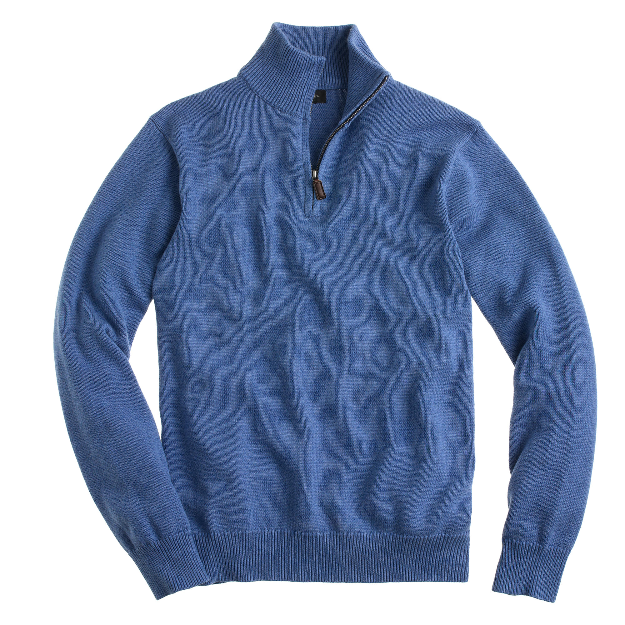 Lyst - J.Crew Cotton-cashmere Half-zip Sweater in Blue for Men