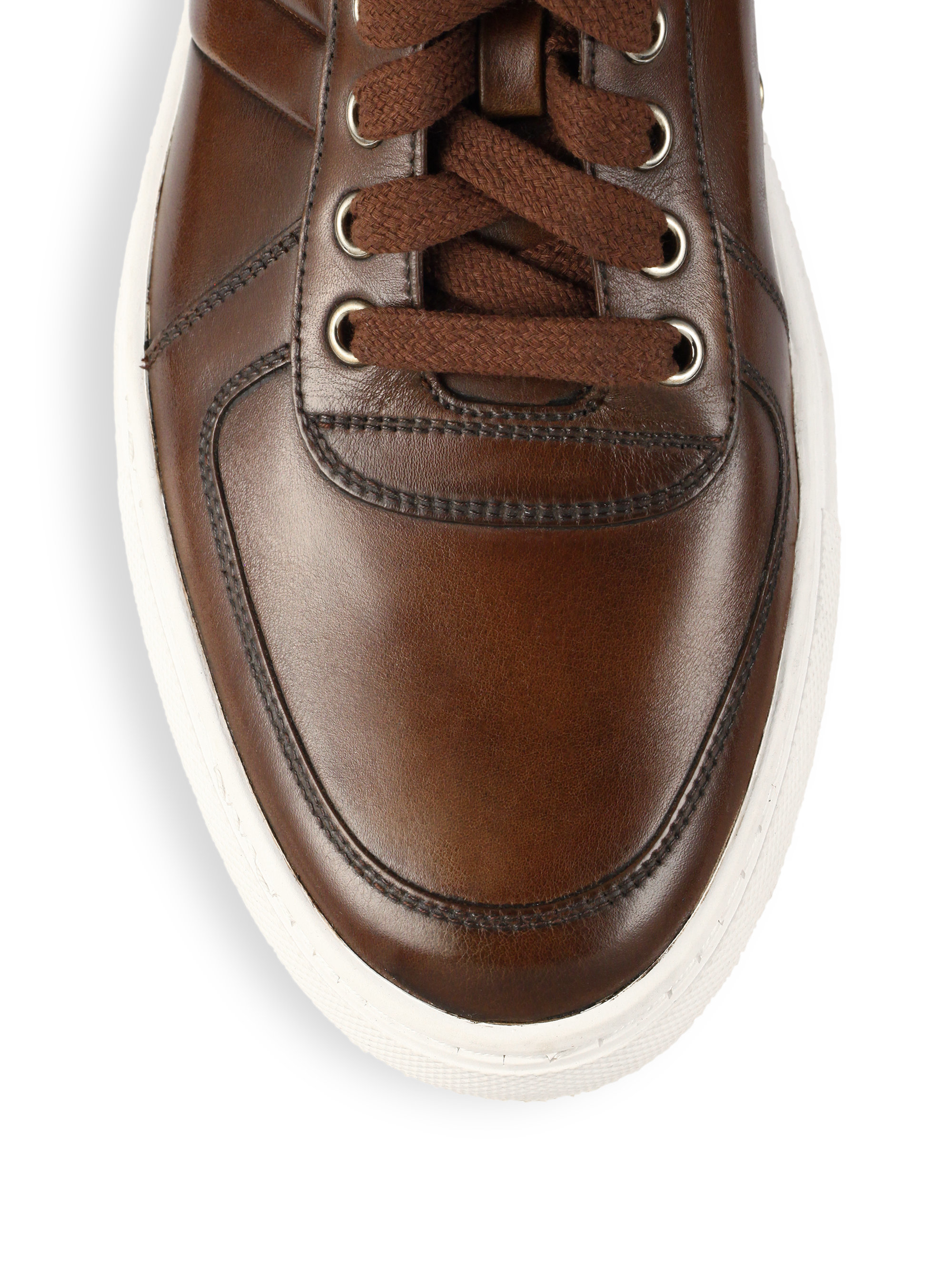 bally leather sneakers