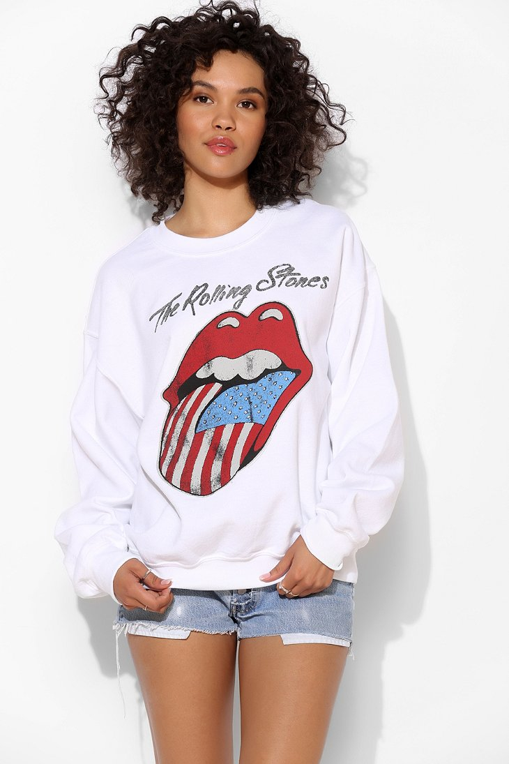 Urban Outfitters Rolling Stones Flag Sweatshirt in | Lyst