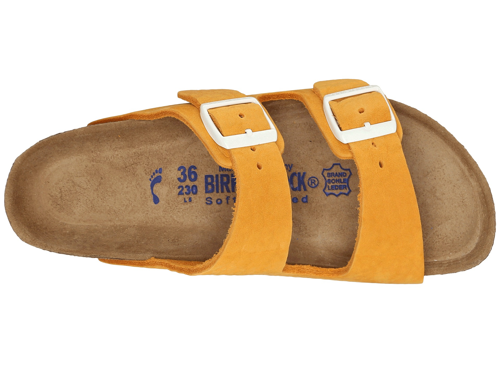 birkenstock arizona orange nubuck