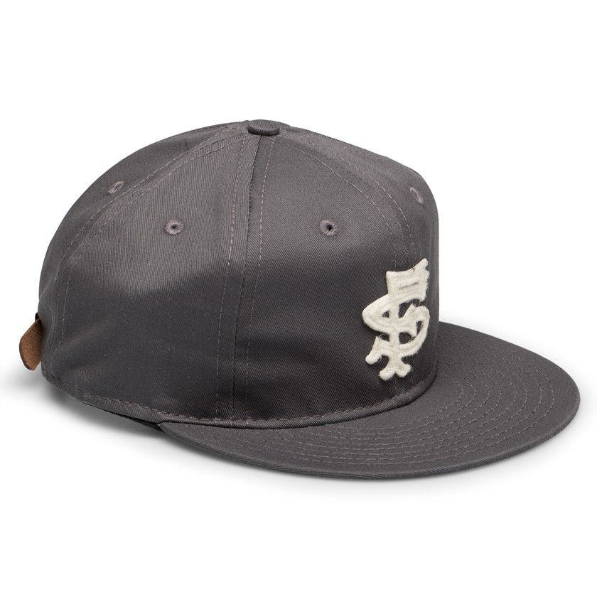 Ebbets field flannels Charcoal San Francisco Seals Strapback Cap in
