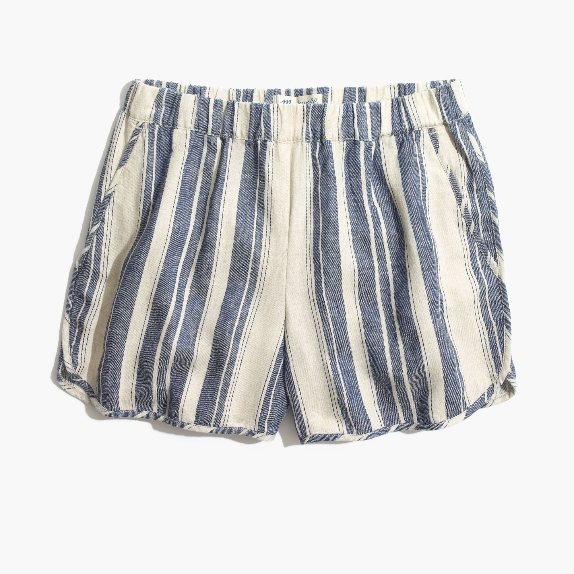 madewell striped shorts