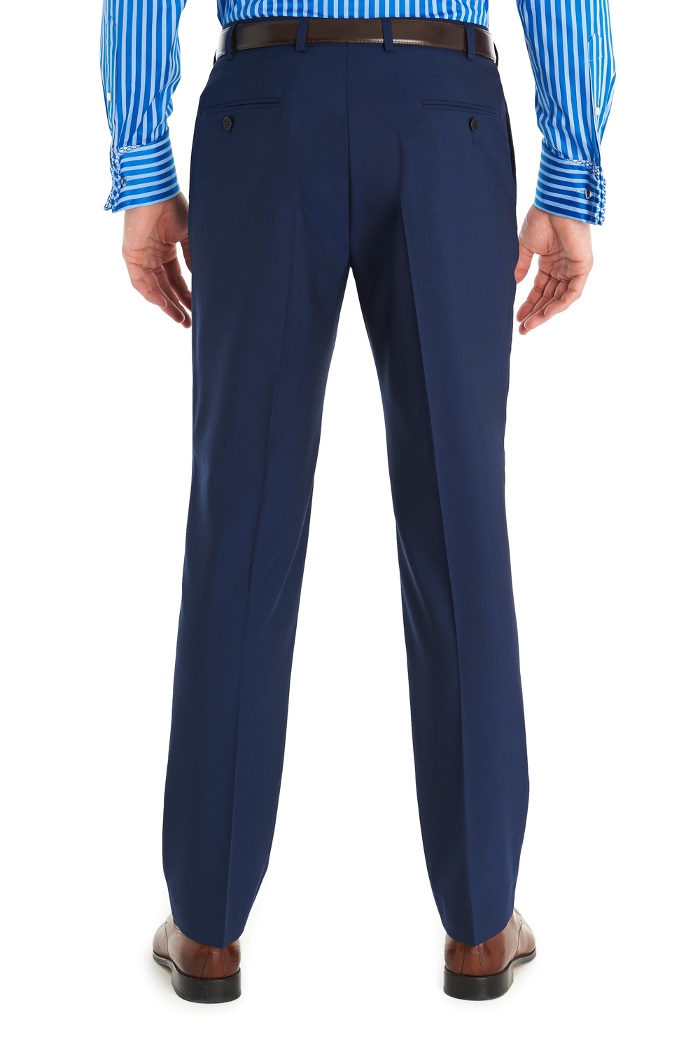 Ted baker Tailored Fit Blue Trousers in Blue for Men | Lyst
