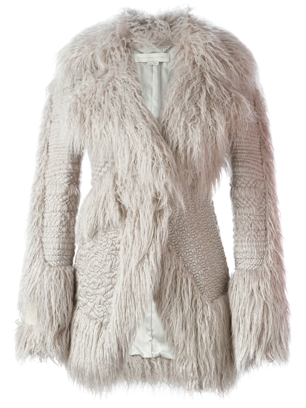 Stella mccartney 'fur Free Fur Ramona' Jacket in Gray (grey) | Lyst