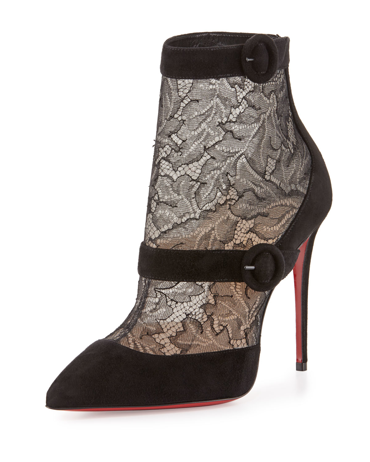 louboutin pointed boots