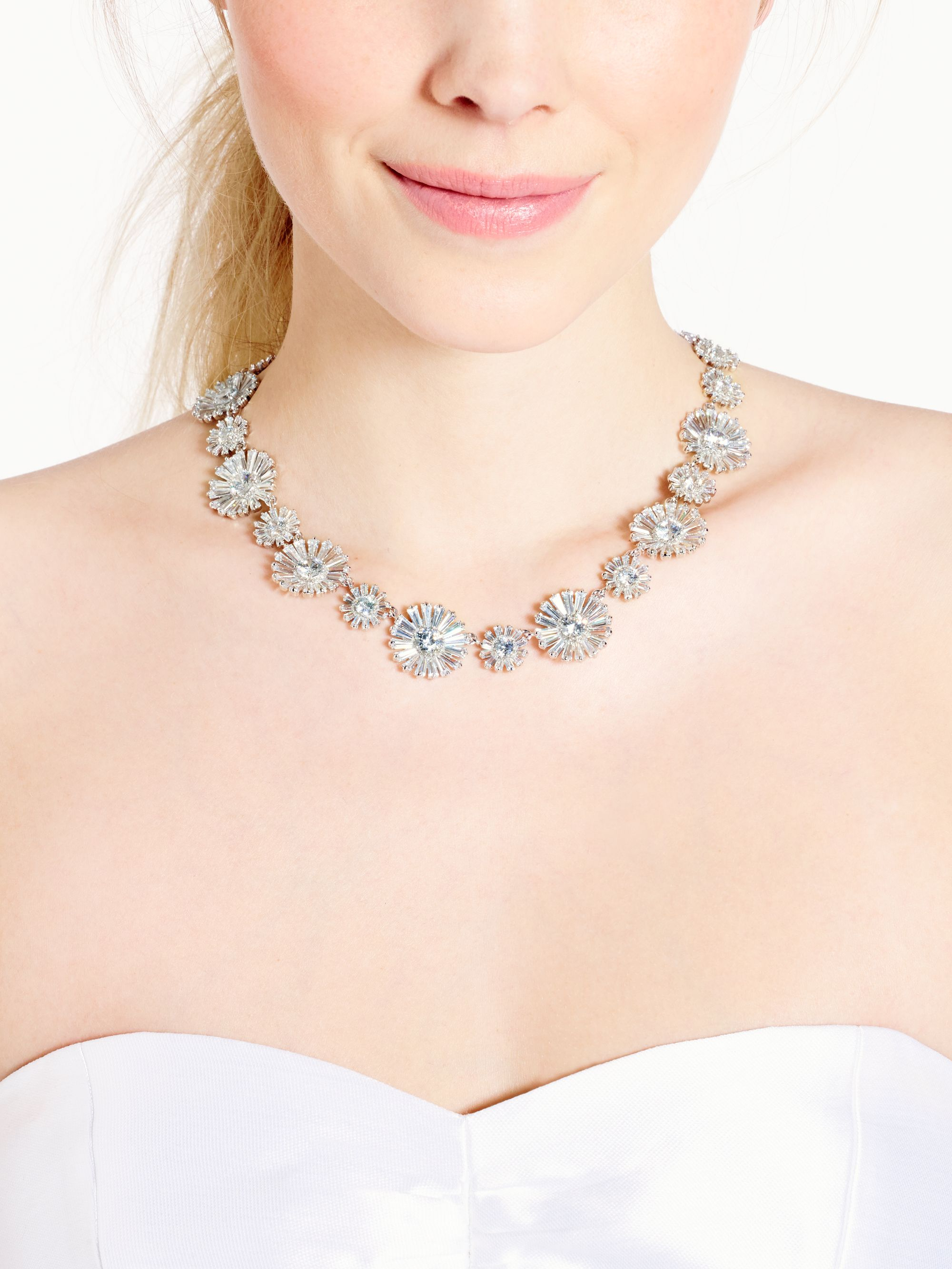 Kate Spade Crystal Gardens Collar Necklace in Metallic - Lyst